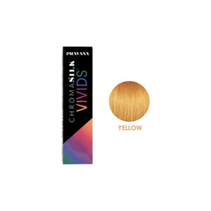 NWT Pravana Chromasilk Vivids Direct Dye Hair Color Yellow 2-3 fl oz set of 2